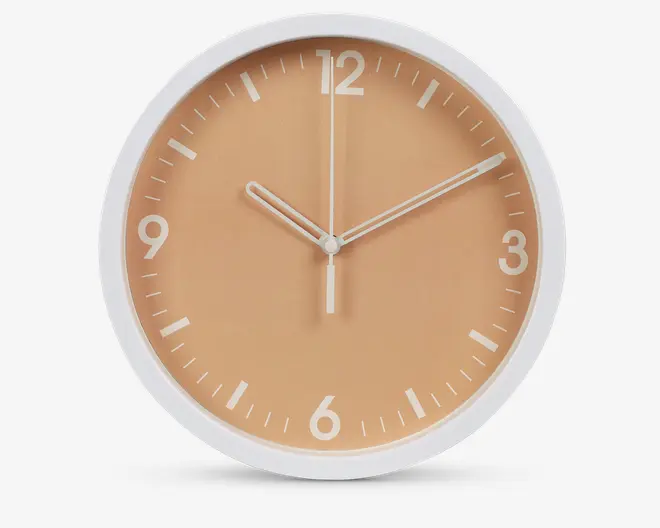 Ur Med Hvide Tal Ass Ø.22,5 cm 