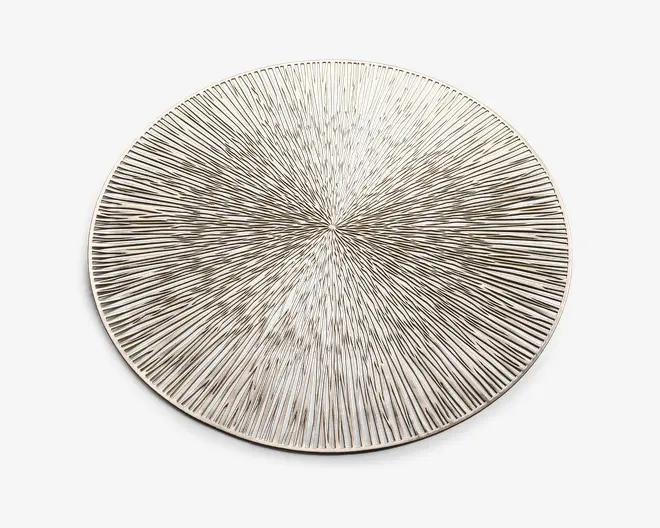 Dækkeserviet guld sol Ø.38 cm 