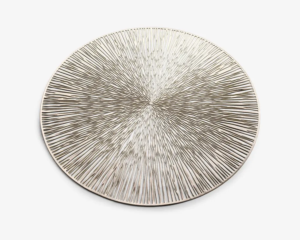 Dækkeserviet guld sol Ø.38 cm 