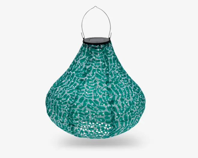 Lanterne solcelle pære ass H.33 cm 