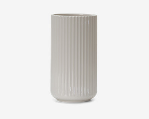 Lyngby vase porcelæn hvid H.25 cm 