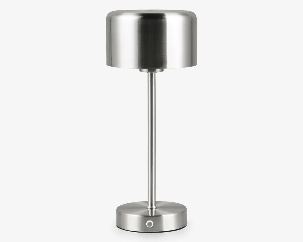 Bordlampe Jeff nikkel H.30 cm 