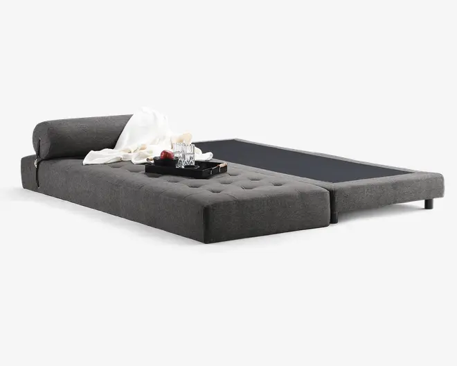 Daybed Eva grå møbelstof