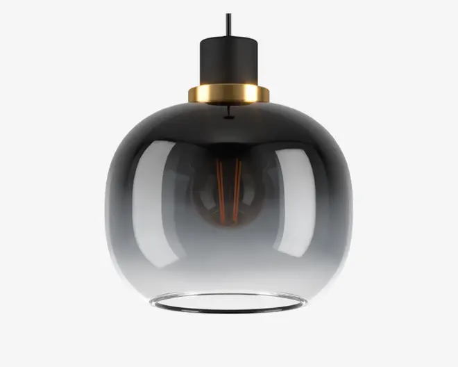 Pendel Oilella røgfarvet/klar Ø.19 cm