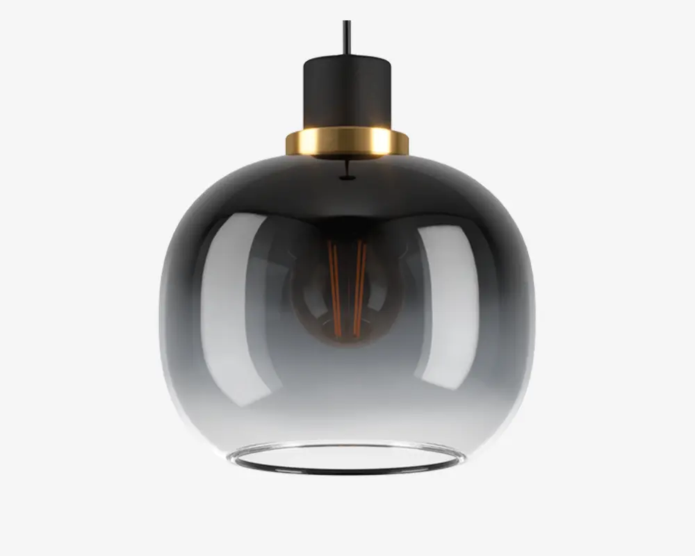 Pendel Oilella røgfarvet/klar Ø.19 cm