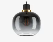 Pendel Oilella røgfarvet/klar Ø.19 cm