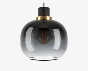 Pendel Oilella røgfarvet/klar Ø.19 cm