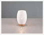 Bordlampe Bidar Hvid H.21,5 cm