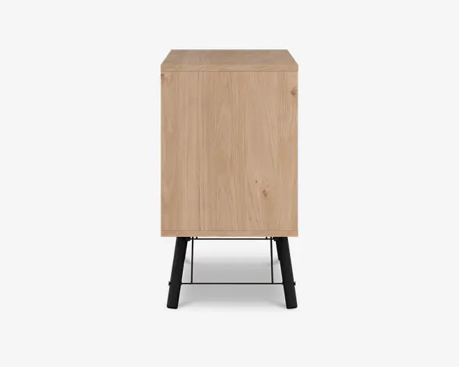 Skænk Ry B. 150 cm sort/eg