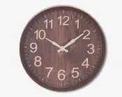 Vægur Træ Look Ass Ø.30,5 cm 