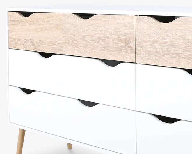 Kommode Delta m. 8 skuffer