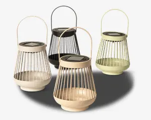Solcelle lanterner assorteret H.16 cm 