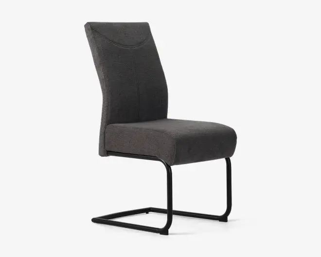 Spisebordsstol posefjedre i sædet antracit
