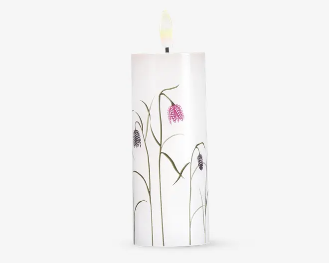 LED lys voks 3 stk. blomster