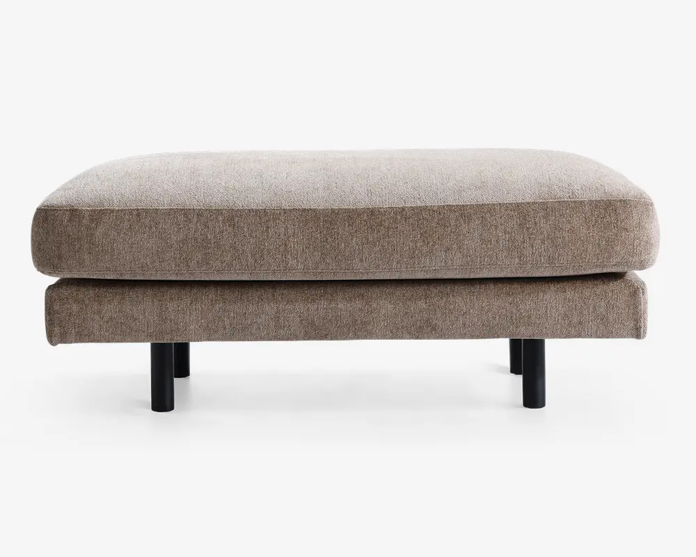 Puf Lazy Taupe møbelstof
