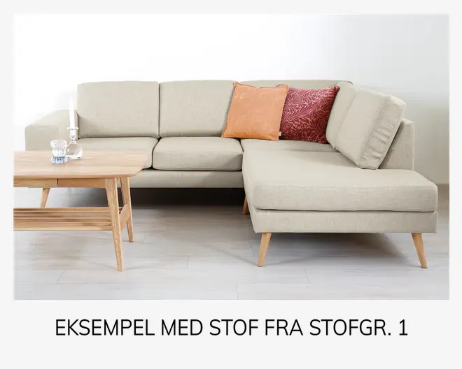 Sienna Sofa Open End Højre Stofgr. 1
