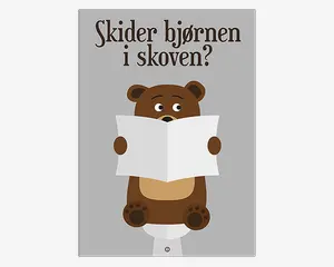 Plakat Skider Bjørnen I Skoven? 