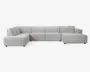 Sofa U-shape Venstrevendt Beige