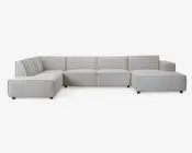 Sofa U-shape Venstrevendt Beige