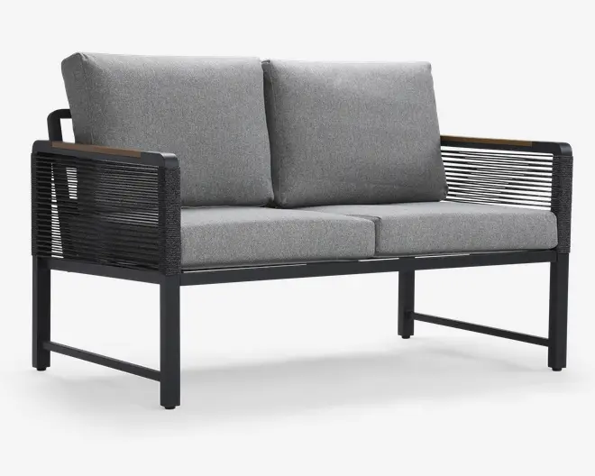 Loungesæt 4 dele Antracit/grå