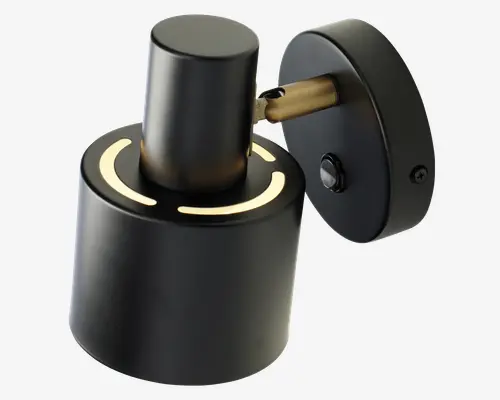 Væglampe Vouge sort H.16 cm