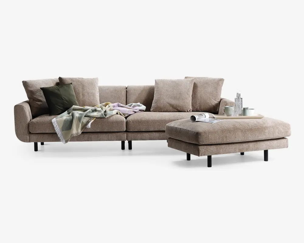 Sofa 3,5 pers. Lazy taupe 