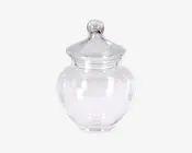 Opbevaringskrukke Med Låg Glas H.19 cm