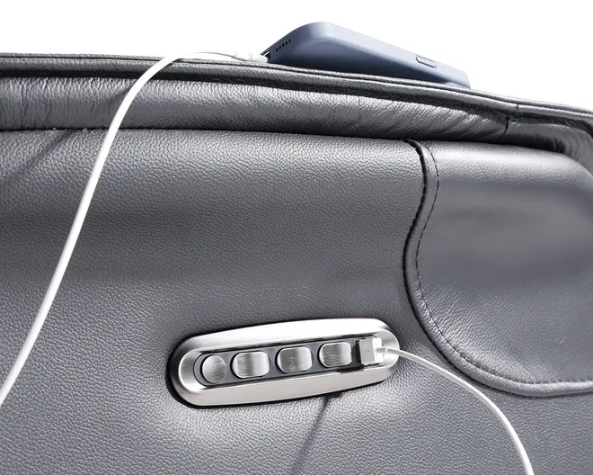 Drejestol m/indbygget fodskammel grå stof