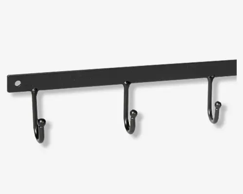 Knagerække m/7 metal L.60 cm