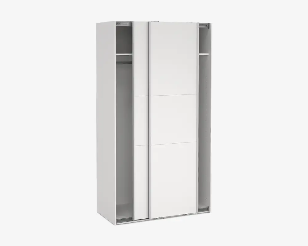Garderobeskab Case hvid B. 119 x H. 221 cm