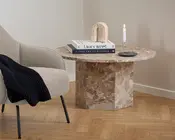 Sofabord Naxos Latte marmor Dia-Ø80 cm