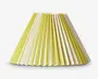 Plisséskærm Stribet Gul/Hvid 21 cm