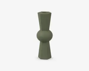 Lysestage Geo Count grøn H.20 cm 