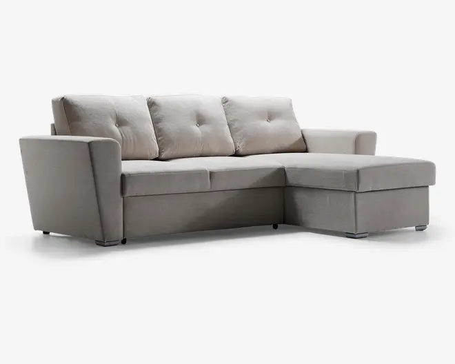 Sovesofa m/posefjedre beige