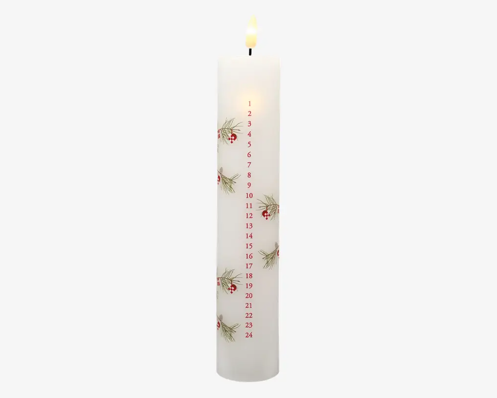 Kalenderlys LED Dansk Jul H.25cm