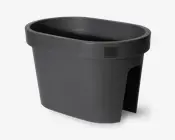 Urtepotteskjuler oval grå 27x40 cm