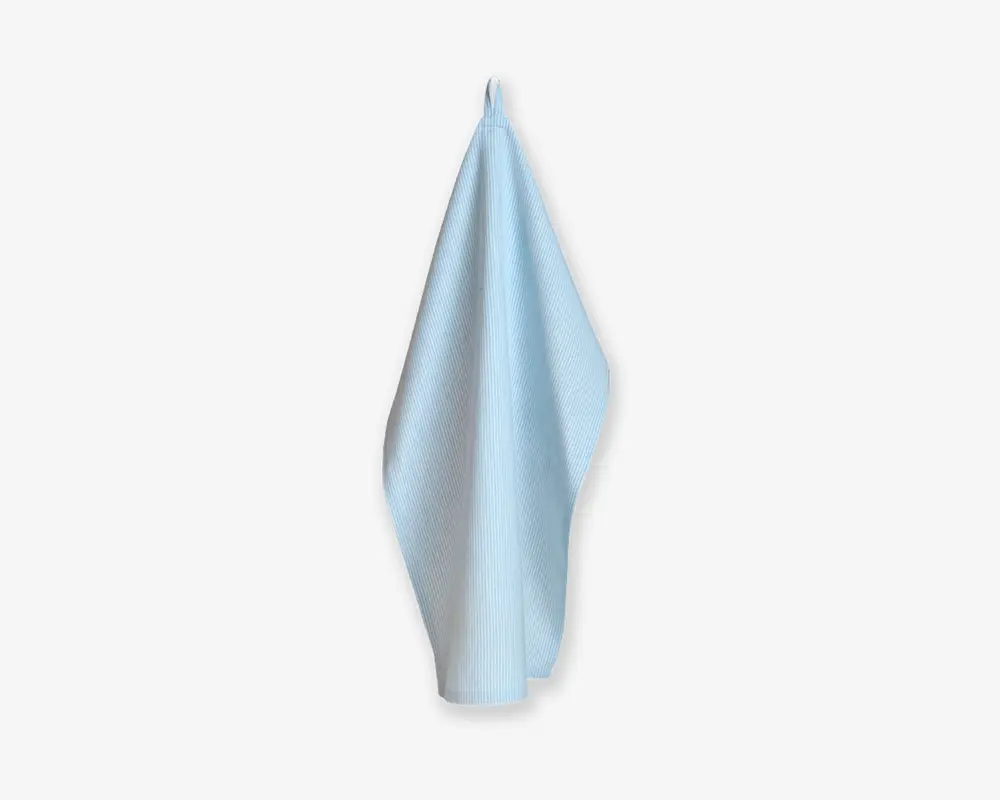 Viskestykke blå/hvid stribet 50x70 cm 