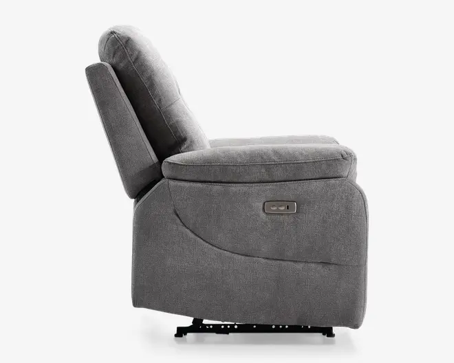 Hvilestol recliner elektrisk grå