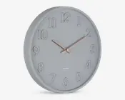 Vægur Calma grå Ø.30 cm