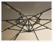 Solar parasol lyskæde 72 LED pærer