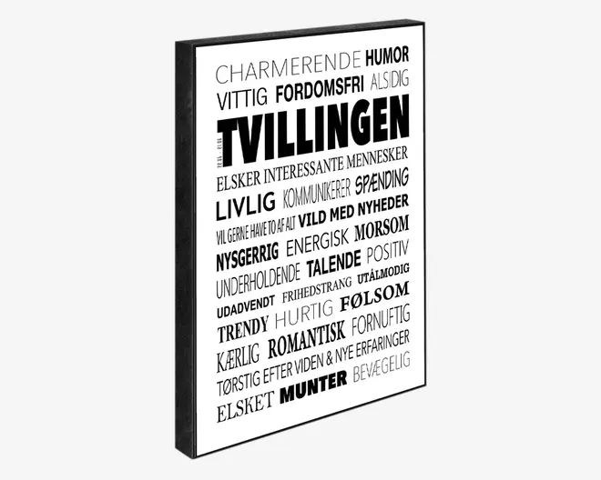 Klods Tvillingen 15x21 cm