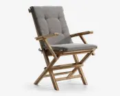 Foldestol i massiv teaktræ