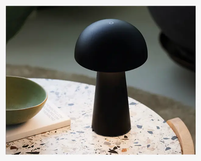 Bordlampe Move Me sort LED H.21,5 cm 