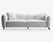 Sofa 3 pers. lys beige møbelstof