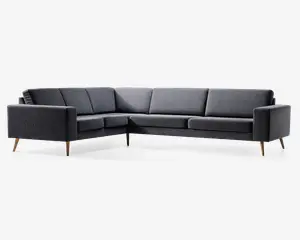 Hjørnesofa Sienna i gråt stof
