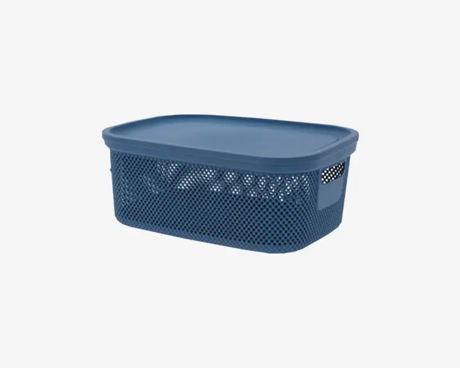 Opbevaringsboks Med Låg Ass H.15 x L.38 cm