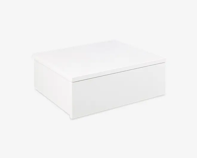 Sengebord Avignon med 1 skuffe hvid