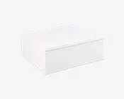 Sengebord Avignon med 1 skuffe hvid