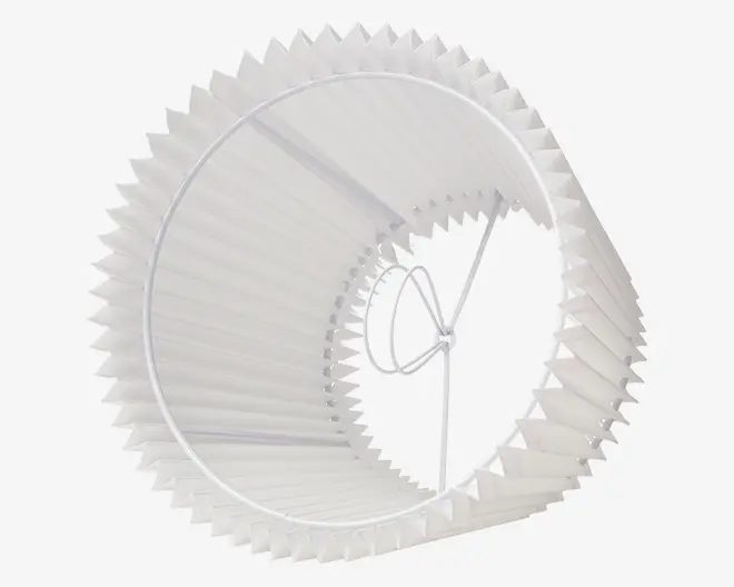 Skærm Emma Villa Hvid H.16 cm 