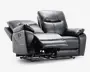 Sofa 2 pers recliner sort 